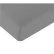 Ensemble Drap & Drap housse pour Prêt à dormir SWEET DREAMS : 130 x 190 cm Pan coupé Droit - Coloris gris Wol