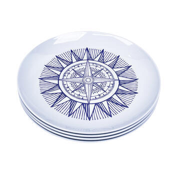 Pack 4 assiettes mélamine Cardinal