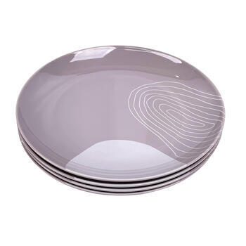 Pack 4 assiettes mélamine Harmony