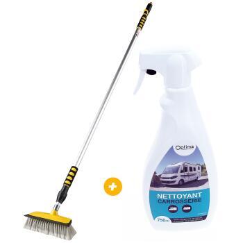 Nettoyant carrosserie + Balai de lavage télescopique Extensible jusqu'à 1m80