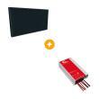 PACK Panneau solaire IBC + Régulateur MPPT Bluetooth : Panneau 130W Régulateur 15A Eza