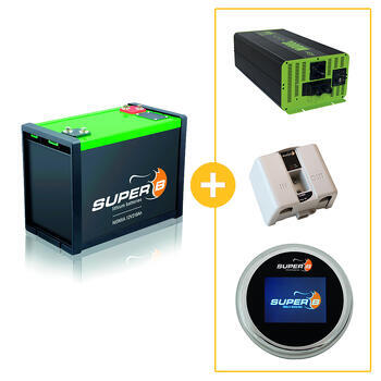 Bat lith 210A + Conv PSIN 12V + Coupl Spear 45A + SBTouch 100/160