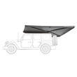 Store latéral : Allongé - Droit 270° Leaf 250 cm gris VickyWood