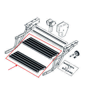 Marche 650mm (lot de 2)