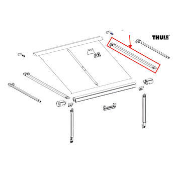 Bras de tension droit pour longueur de store 230 cm - Store 1200