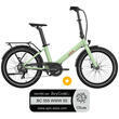 Pack Vélo à assistance électrique pliant OG24 : Coloris vert sauje + Marquage Bicycode