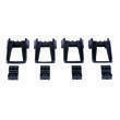 Kit adaptateur Activa+  pour barres de toit rails intégrés longitudinaux : Kit 04+ 