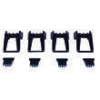 Kit adaptateur Activa+  pour barres de toit rails intégrés longitudinaux : Kit 03+ 