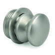 Mini bouton + rosace épaisseur 16mm : Chromé brillant Decmo