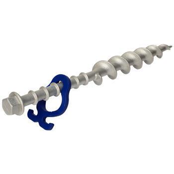 Piquet à visser Long Aluminium 31 cm - Lot de 2