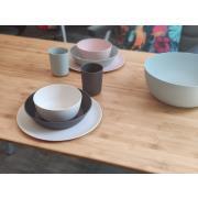 Lot de 4 assiettes creuses en PLA