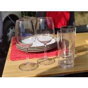 Lot de 6 verres à vin de dégustation en tritan