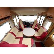 Housses sur-mesure camping-car : Leather touch 3 banquettes