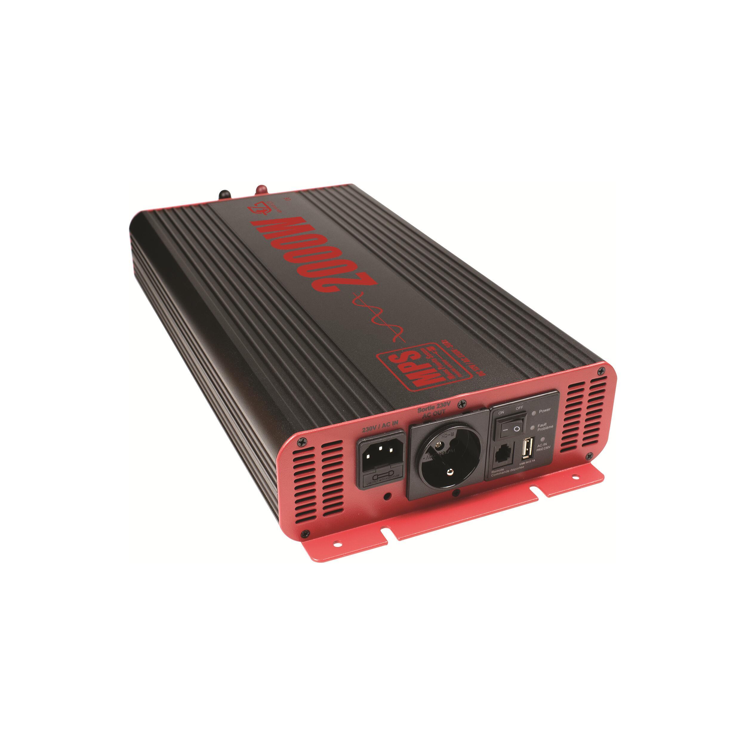 Convertisseur Pur-sinus / Prise Schuko : 2000W