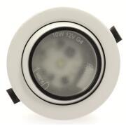 Spot encastrable orientable à Leds : blanc