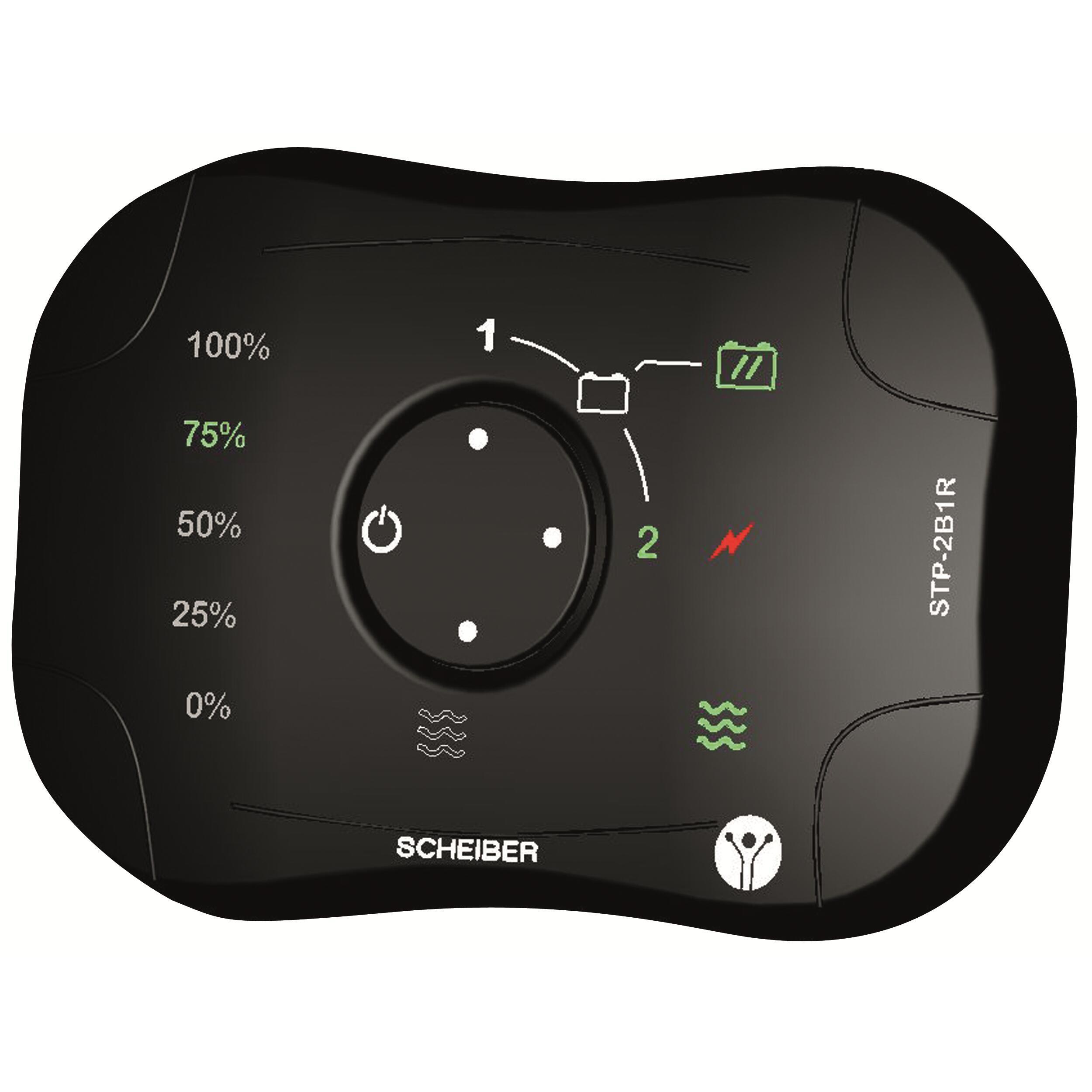 Jauge 2 batteries + 1 réservoir