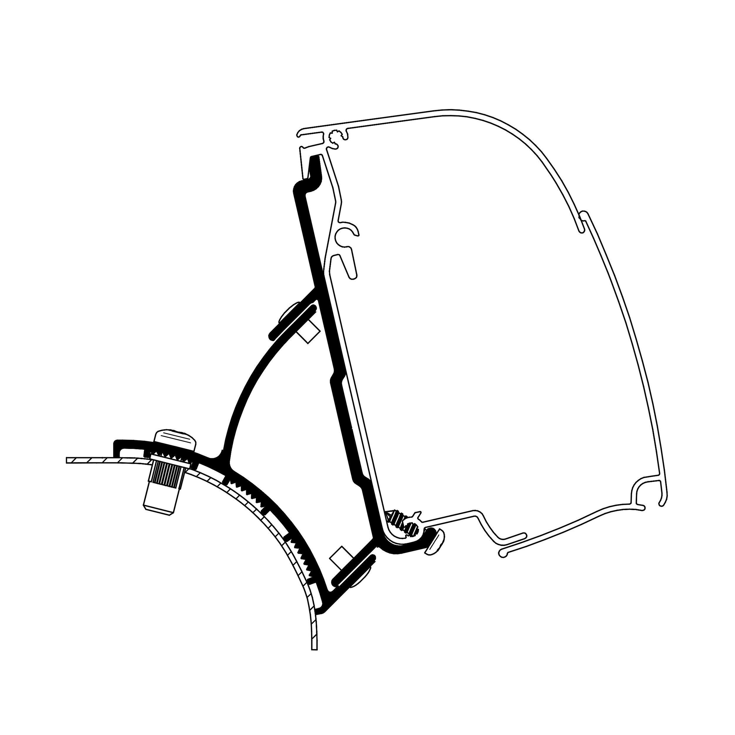 Adaptateur Omnistor 4200 : VW T5/T6 minivan