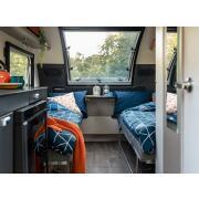 Couchage grand confort : Geo Navy 77 x 190 x 4 cm