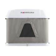 Tente de toit Maggiolina Grand Tour : Small coloris gris clair coque blanche