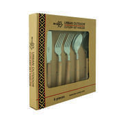 Set de 6 couverts avec manches en bois