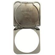 Capot de protection rabattable : gris métal