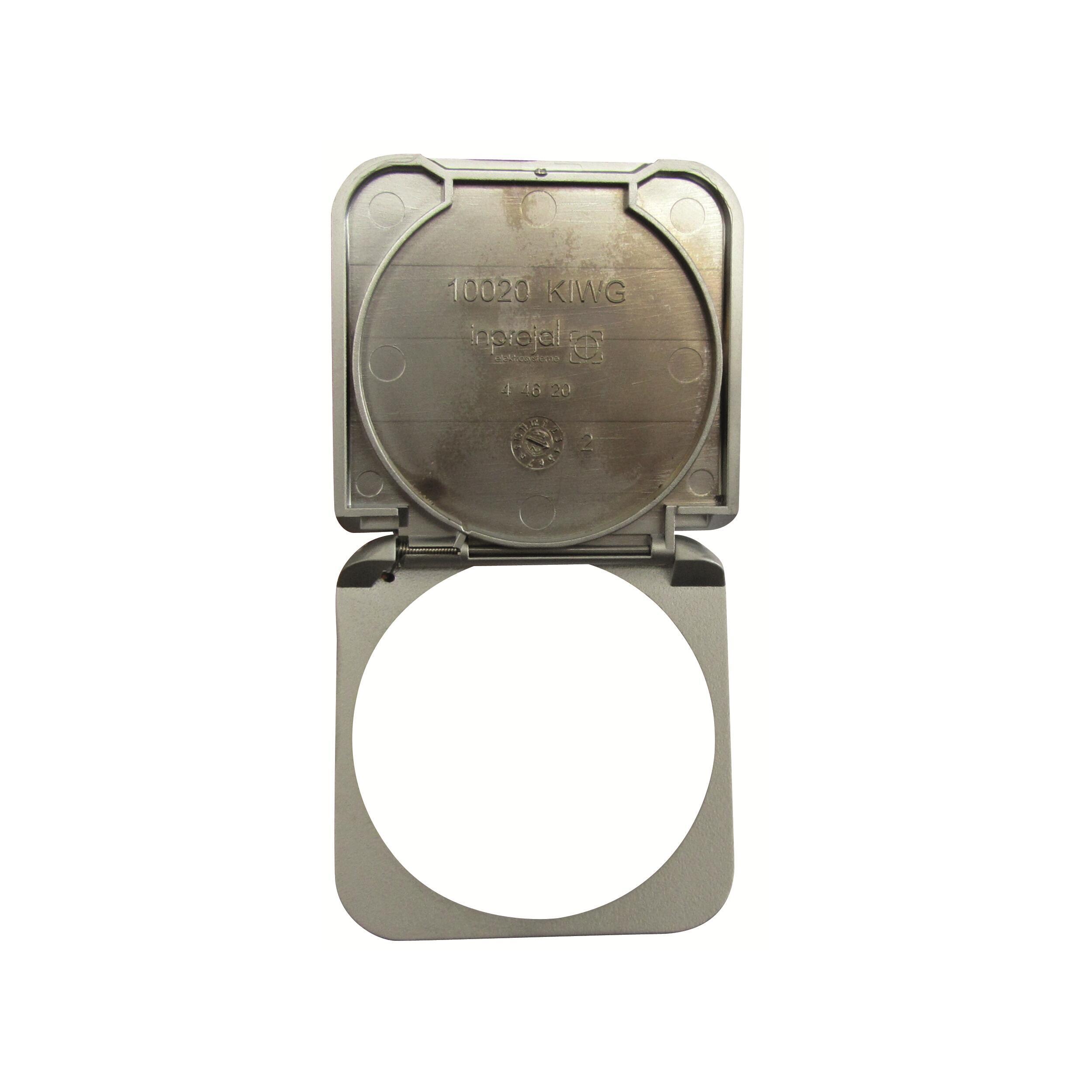 Capot de protection rabattable : gris métal