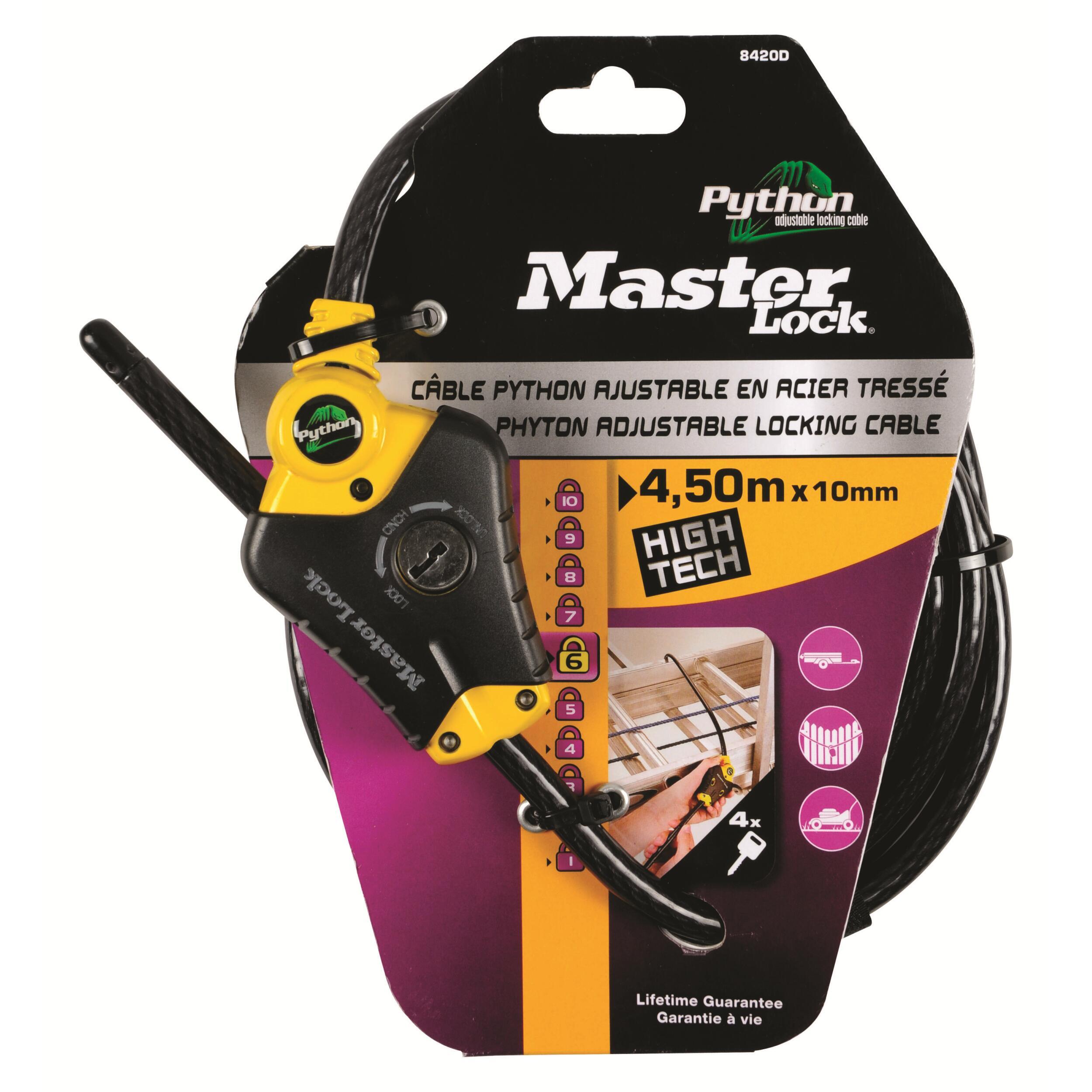 Câble PYTHON™ ajustable : Longueur 4,50 m