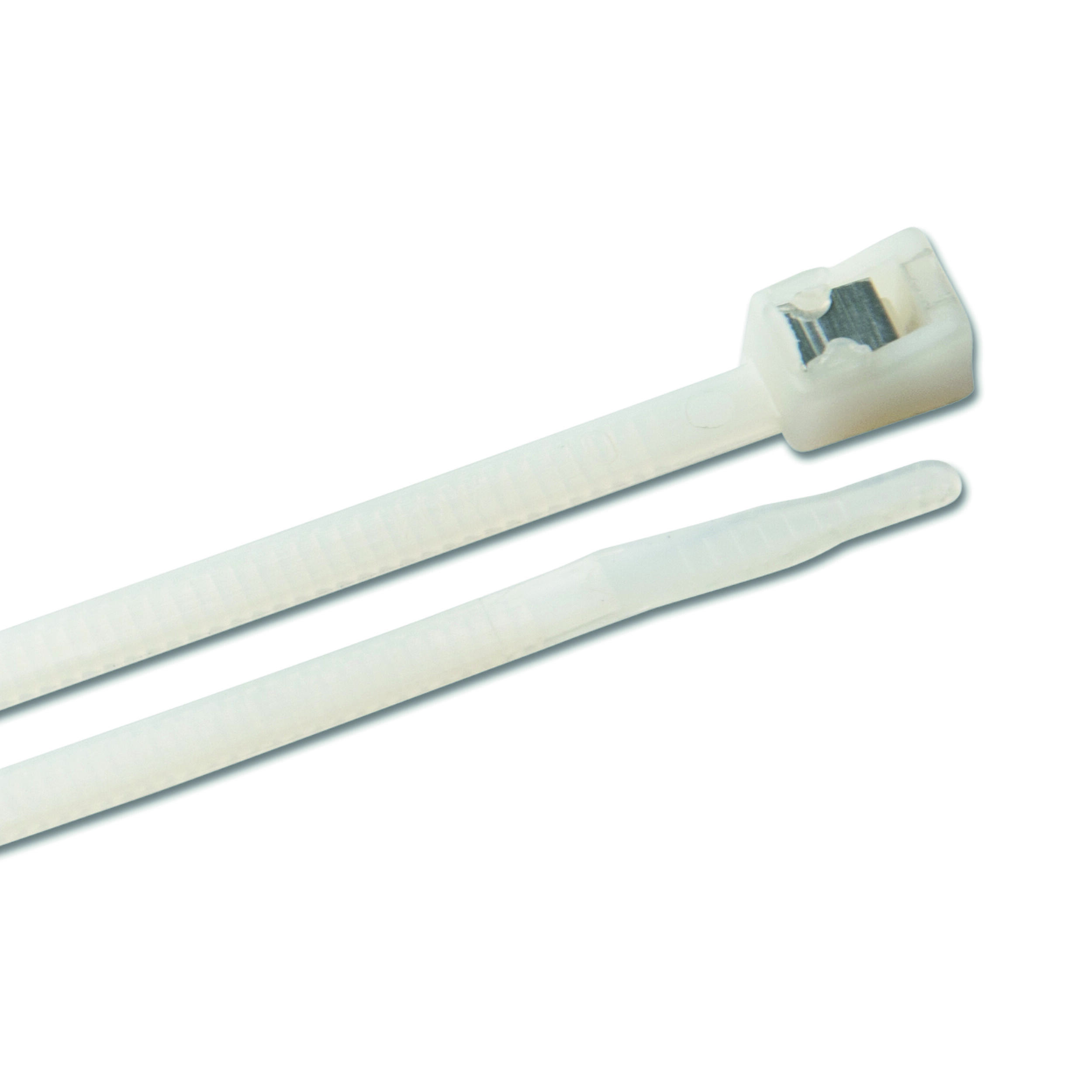 Collier de serrage Blanc : Collier de serrage auto coupant B 28cm