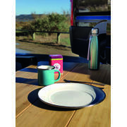 Pack 2 mugs en acier émaillé
