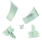 Embouts barre de charge droit et gauche pour stores 5003 : Embout barre de charge Alu G+D