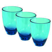 Pack 3 verres Massa : bleu 18cl