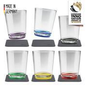 Lot de 6 verres à eau aimantés