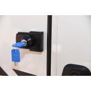 Verrou extérieur/intérieur pour porte cellule : Noir