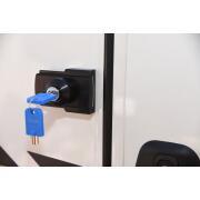 Verrou extérieur/intérieur pour porte cellule : Noir