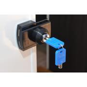 Verrou extérieur/intérieur pour porte cellule : Noir