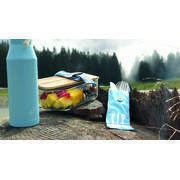 Couverts nomades en inox : Pochette bleue
