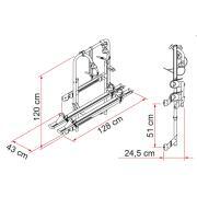 Porte-vélos Carry Bike pour fourgon : 200 DJ Ducato ≤ 2006