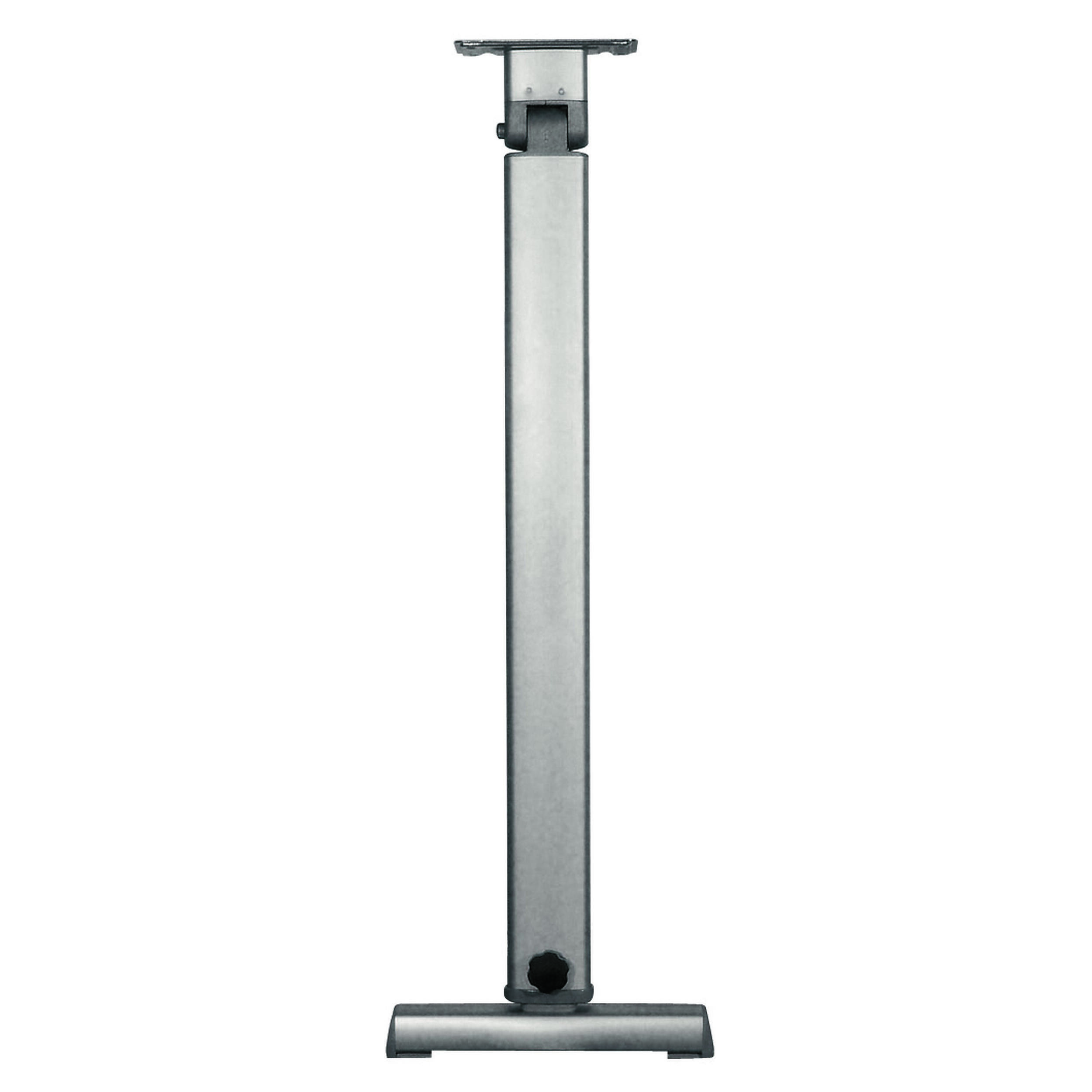 Pied de table basculant aluminium anodisé coulissant : gris