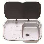 Evier couvercle Argent Sink : Version gauche