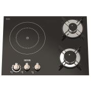 Plaque de cuisson 2 feux gaz + 1 induction Top Line 981 : Version Droite