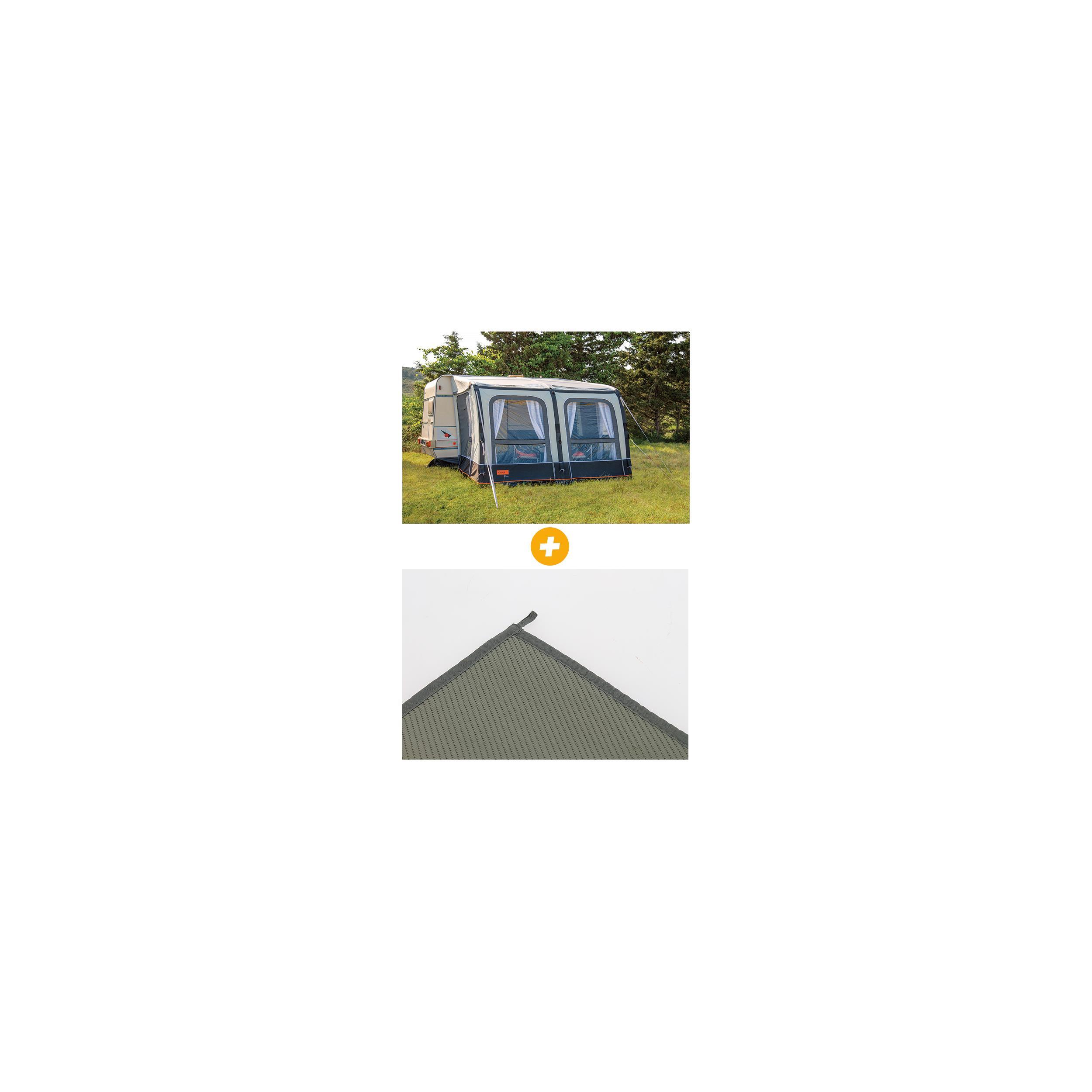 Pack Auvent fixe gonflable OLEA AIR - Hauteur de montage 280-295 cm - Tapis de sol