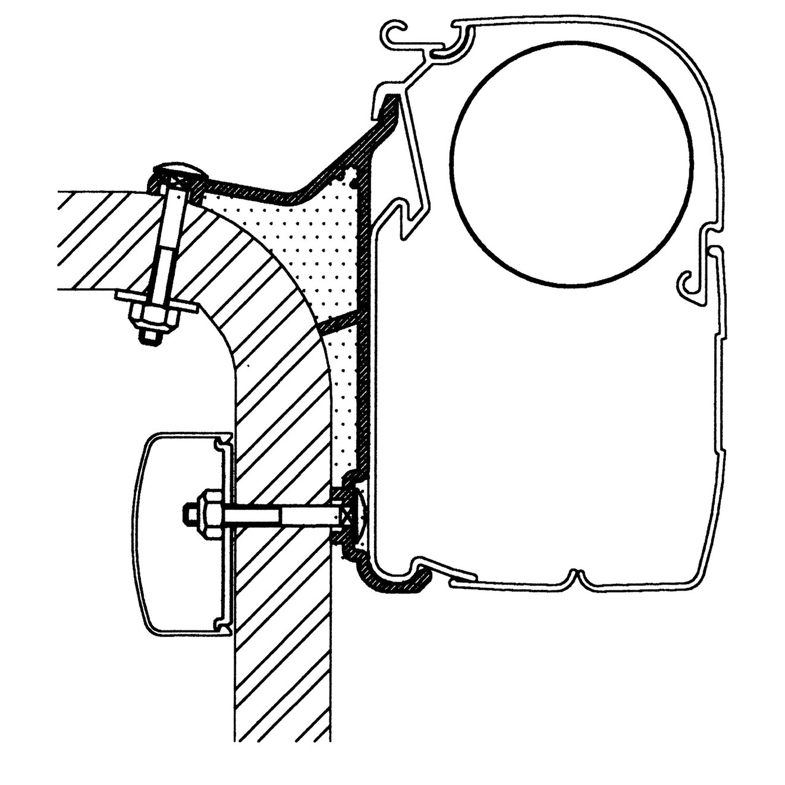 Adaptateur de stores Hymer Van  / B2