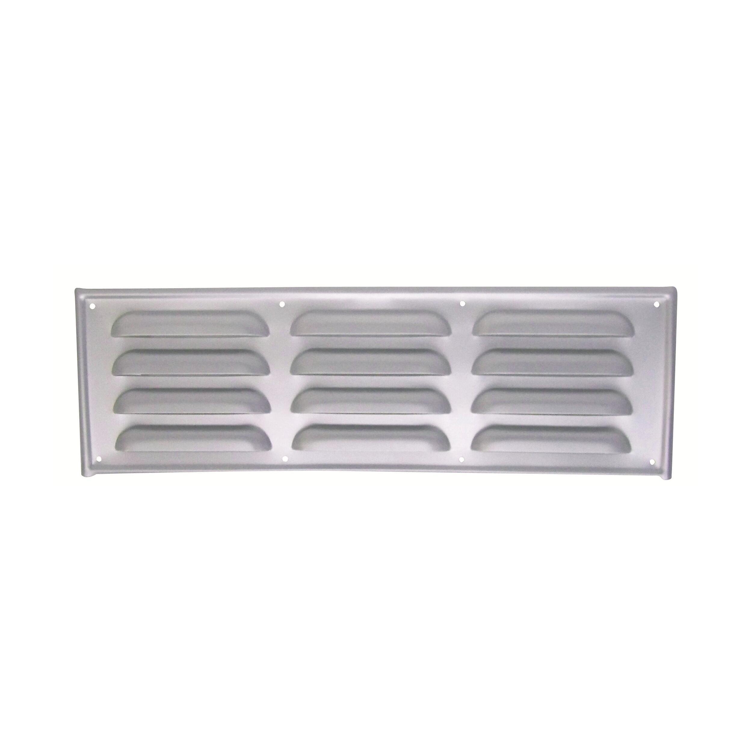 Grilles en saillie en aluminium brossé : 360 x 115 mm