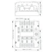Boitier 6 fusibles ATC
