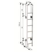 Echelle extérieure Omni Ladder : Deluxe 6 marches