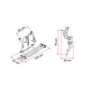 Porte-vélos coulissant Carry Bike pour mini-van : VW T2