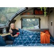 Couchage grand confort : Geo Navy 77 x 190 x 2,5 cm