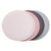 Lot de 4 assiettes plates en PLA