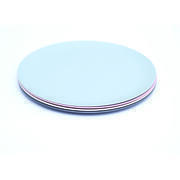 Lot de 4 assiettes plates en PLA