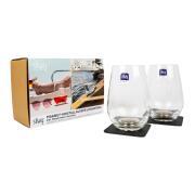 Lot de 2 verres à eau en Cristal aimantés